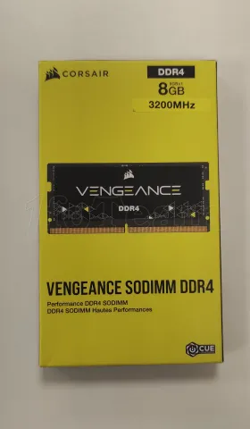 Photo de Barrette mémoire SODIMM DDR4 8Go Corsair Vengeance  3200Mhz (Noir) - SN A53DT349003AFL - ID 204626