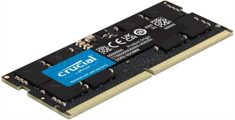 Photo de Barrette mémoire SODIMM DDR5 32Go Crucial 5600Mhz (Noir)