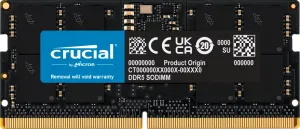 Photo de Barrette mémoire SODIMM DDR5 8Go Crucial 5600MHz (Noir) Version OEM (Tray)
