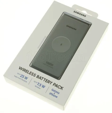 Photo de Batterie externe sans fil USB Samsung - 10000mAh 25W (Gris)
