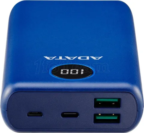 Photo de Batterie externe USB Adata P20000QCD - 20000mAh 15W (Bleu)