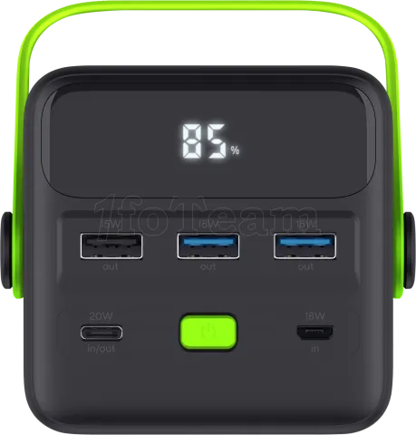 Photo de Batterie externe USB Trust Redoh XXL - 50000mAh 185W (Noir/Vert)