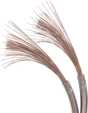 Photo de Bobine de câble haut-parleur Goobay 2x2,5mm² 10m (Transparent)