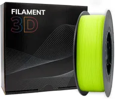 Photo de Bobine de Filament PLA 3D Jaune fluo Ø1,75mm - 1kg