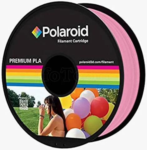 Photo de Bobine de Filament PLA Polaroid Premium Ø1,75mm - 1Kg (Rose)