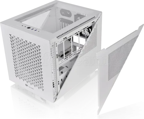 Photo de Boitier Cube Micro ATX Thermaltake Divider 200 TG Air (Blanc)