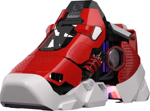 Photo de Boitier Custom Mini ITX Cooler Master Sneaker X avec alimentation 850W (Rouge) - NE PEUT ETRE VENDU SEUL