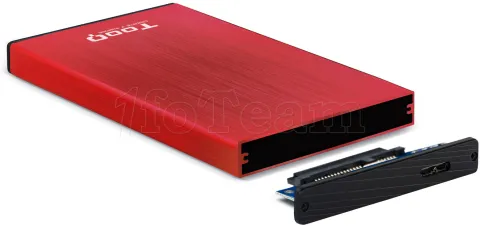 Photo de Boitier externe USB 3.1 TooQ TQE-2527 - S-ATA 2,5" (Rouge)
