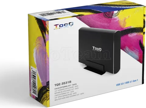 Photo de Boitier externe USB 3.1 TooQ TQE-3530 - S-ATA 3,5" (Noir)