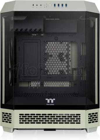 Photo de Boitier Grand Tour E-ATX Thermaltake The Tower 600 avec panneaux vitrés (Vert)