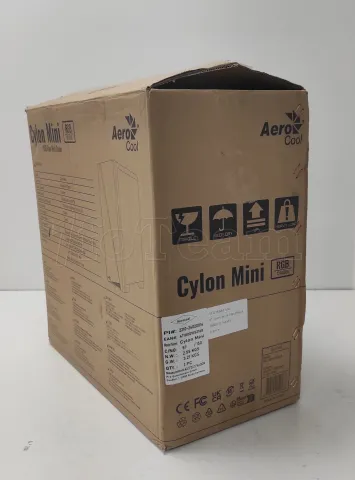 Photo de Boitier Mini Tour Micro ATX AeroCool Cylon Mini RGB avec panneau vitré (Noir) - ID 206838