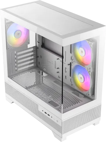 Photo de Boitier Mini Tour Micro-ATX Antec CX500M aRGB avec panneaux vitrés (Blanc)