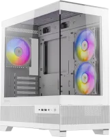 Photo de Boitier Mini Tour Micro-ATX Antec CX500M RGB avec panneaux vitrés (Blanc)