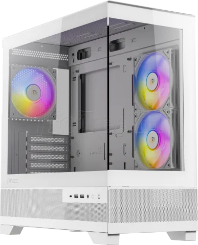 Photo de Boitier Mini Tour Micro-ATX Antec CX500M RGB avec panneaux vitrés (Blanc)