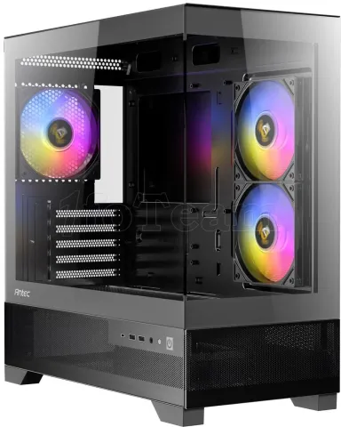 Photo de Boitier Mini Tour Micro-ATX Antec CX500M RGB avec panneaux vitrés (Noir)