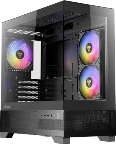 Photo de Boitier Mini Tour Micro-ATX Antec CX500M RGB avec panneaux vitrés (Noir)