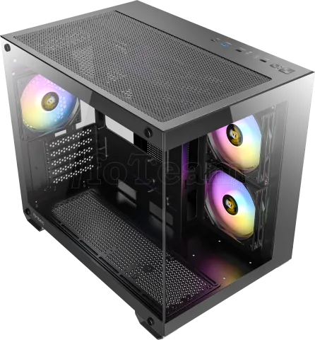 Photo de Boitier Mini Tour Micro-ATX Antec CX600M RGB avec panneaux vitrés (Noir)