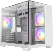 Photo de Boitier Mini Tour Micro-ATX Antec CX600M Trio RGB avec panneaux vitrés (Blanc)