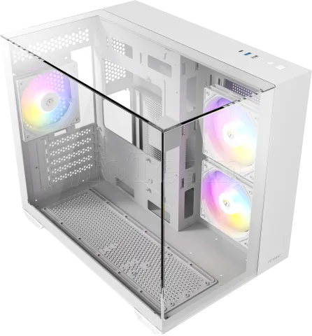 Photo de Boitier Mini Tour Micro-ATX Antec CX600M Trio RGB avec panneaux vitrés (Blanc)