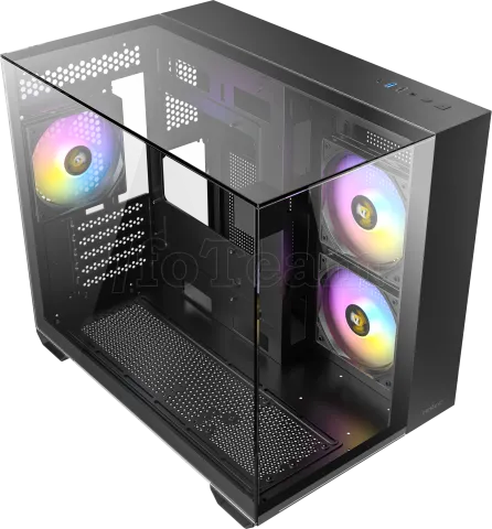 Photo de Boitier Mini Tour Micro-ATX Antec CX600M Trio RGB avec panneaux vitrés (Noir)