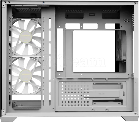 Photo de Boitier Mini Tour Micro ATX Gamdias Aura GC10M RGB avec panneaux vitrés (Blanc)