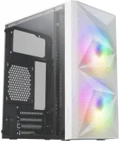 Photo de Boitier Mini Tour Micro ATX Mars Gaming MC-Me RGB avec panneau vitré (Blanc)