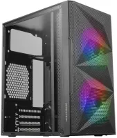 Photo de Boitier Mini Tour Micro ATX Mars Gaming MC-Me RGB avec panneau vitré (Noir)