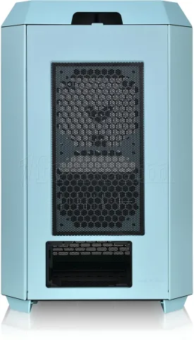 Photo de Boitier Mini Tour Micro ATX Thermaltake The Tower 300 avec panneaux vitrés (Bleu)