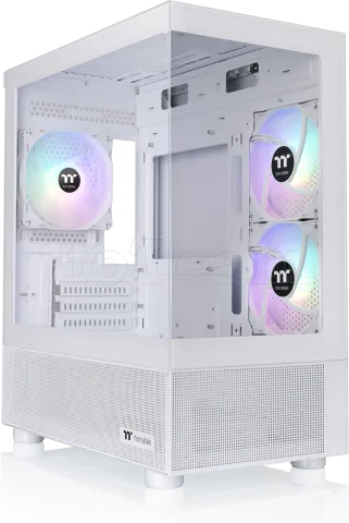 Photo de Boitier Mini Tour Micro ATX Thermaltake View 170 TG RGB avec panneau vitré (Blanc)