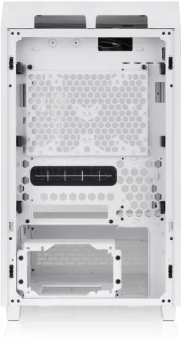 Photo de Boitier Mini Tour Mini ITX Thermaltake The Tower 200 avec panneaux vitrés (Blanc)