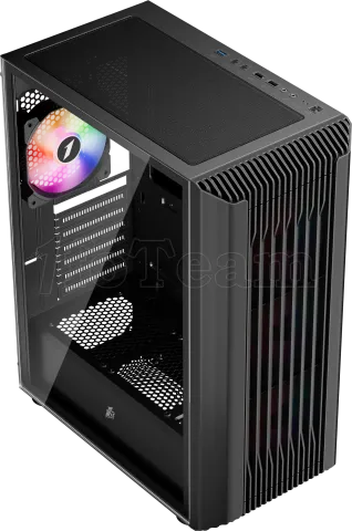 Photo de Boitier Moyen Tour ATX 1stPlayer H6 RGB avec panneau vitré (Noir)