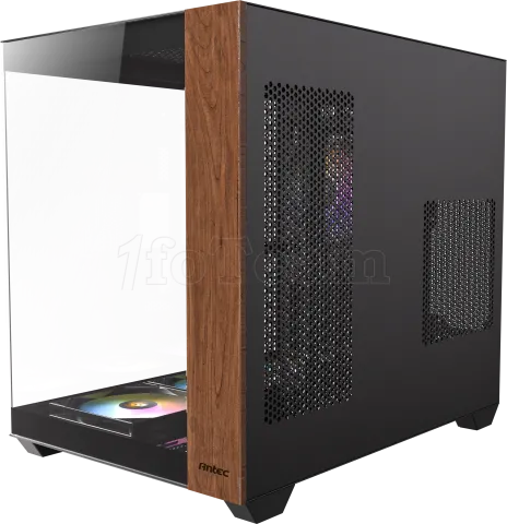 Photo de Boitier Moyen Tour ATX Antec Constellation CX800 Wood RGB avec panneaux vitrés (Noir)