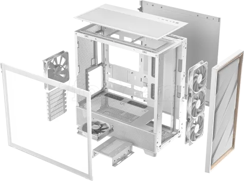 Photo de Boitier Moyen Tour ATX Antec Flux avec panneau vitré (Blanc/Marron)