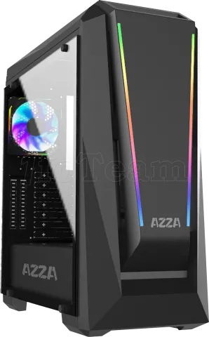 Photo de Boitier Moyen Tour ATX Azza Chroma A RGB avec panneau vitré (Noir)