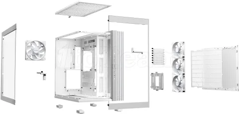 Photo de Boitier Moyen Tour ATX be quiet! Light Base 600 LX RGB avec panneaux vitrés (Blanc)