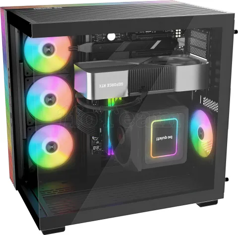 Photo de Boitier Moyen Tour ATX be quiet! Light Base 600 LX RGB avec panneaux vitrés (Noir)