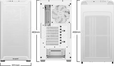 Photo de Boitier Moyen Tour ATX be quiet! Pure Base 501 AirFlow avec panneau vitré (Blanc)