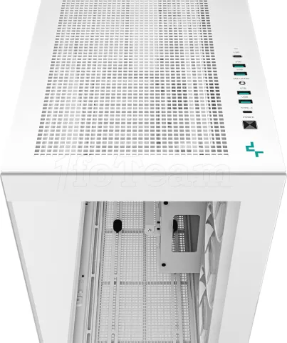 Photo de Boitier Moyen Tour ATX DeepCool CH780 RGB avec panneaux vitrés (Blanc)