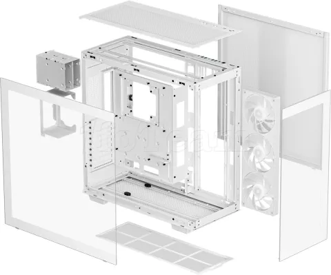 Photo de Boitier Moyen Tour ATX DeepCool CH780 RGB avec panneaux vitrés (Blanc)