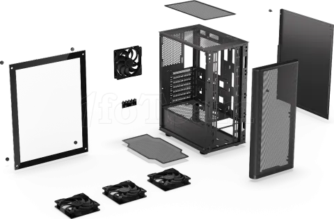 Photo de Boitier Moyen Tour ATX Endorfy Ventum 200 Air avec panneau vitré (Noir)