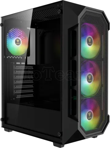 Photo de Boitier Moyen Tour ATX Gamdias Aura GC1 Elite RGB avec panneau vitré (Noir)