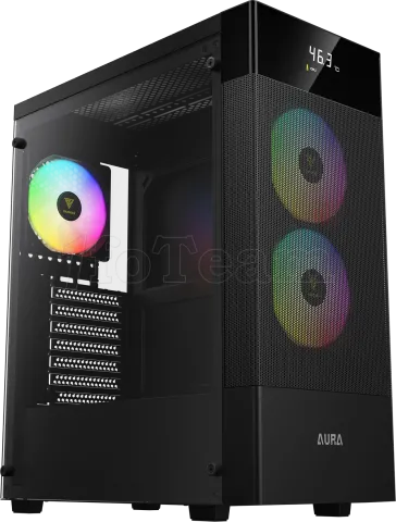 Photo de Boitier Moyen Tour ATX Gamdias Aura GC5 Elite RGB avec panneau vitré (Noir)