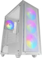 Photo de Boitier Moyen Tour ATX Mars Gaming MC-Air RGB avec panneau vitré (Blanc)