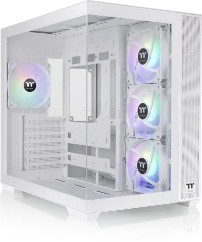 Photo de Boitier Moyen Tour ATX Thermaltake View 380 TG RGB avec panneau vitré (Blanc)