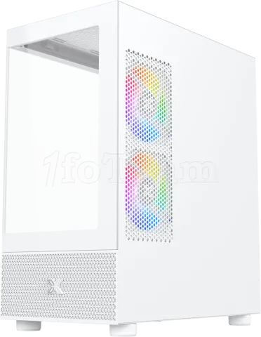 Photo de Boitier Moyen Tour ATX Xigmatek Alphard M RGB avec panneaux vitrés (Blanc)