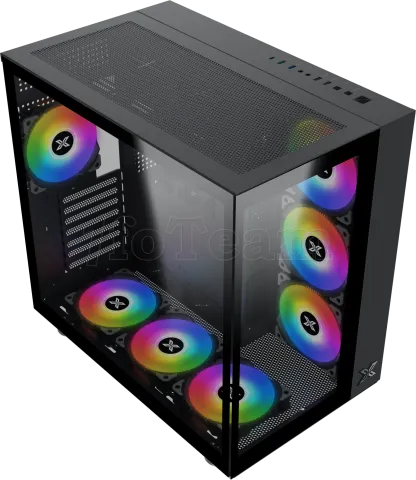 Photo de Boitier Moyen Tour ATX Xigmatek Aquarius Pro RGB avec panneaux vitrés (Noir)