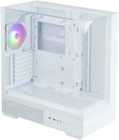 Photo de Boitier Moyen Tour ATX Zalman P40 Prism RGB avec panneaux vitrés (Blanc)