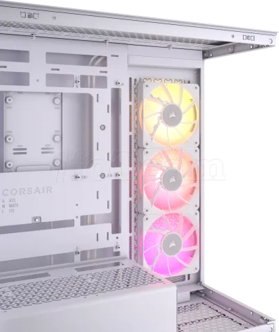Photo de Boitier Moyen Tour E-ATX Corsair iCue Link 3500X RGB avec panneaux vitrés (Blanc)