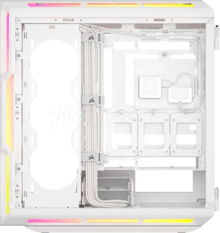 Photo de Boitier Moyen Tour E-ATX Corsair iCue Link 5000T LX RGB avec panneau vitré (Blanc)