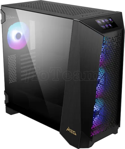 Photo de Boitier Moyen Tour E-ATX MSI Meg Prospect 700R RGB avec panneau vitré (Noir)